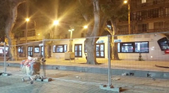 فيديو: الإطلاق التجريبي للقطار الخفيف في شارع شديروت يروشلايم بيافا